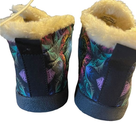 Yes We Vibe Winter Comfort Sneaker Boot 5.5 Vegan Cruelty Free Peace Sign - Picture 7 of 11